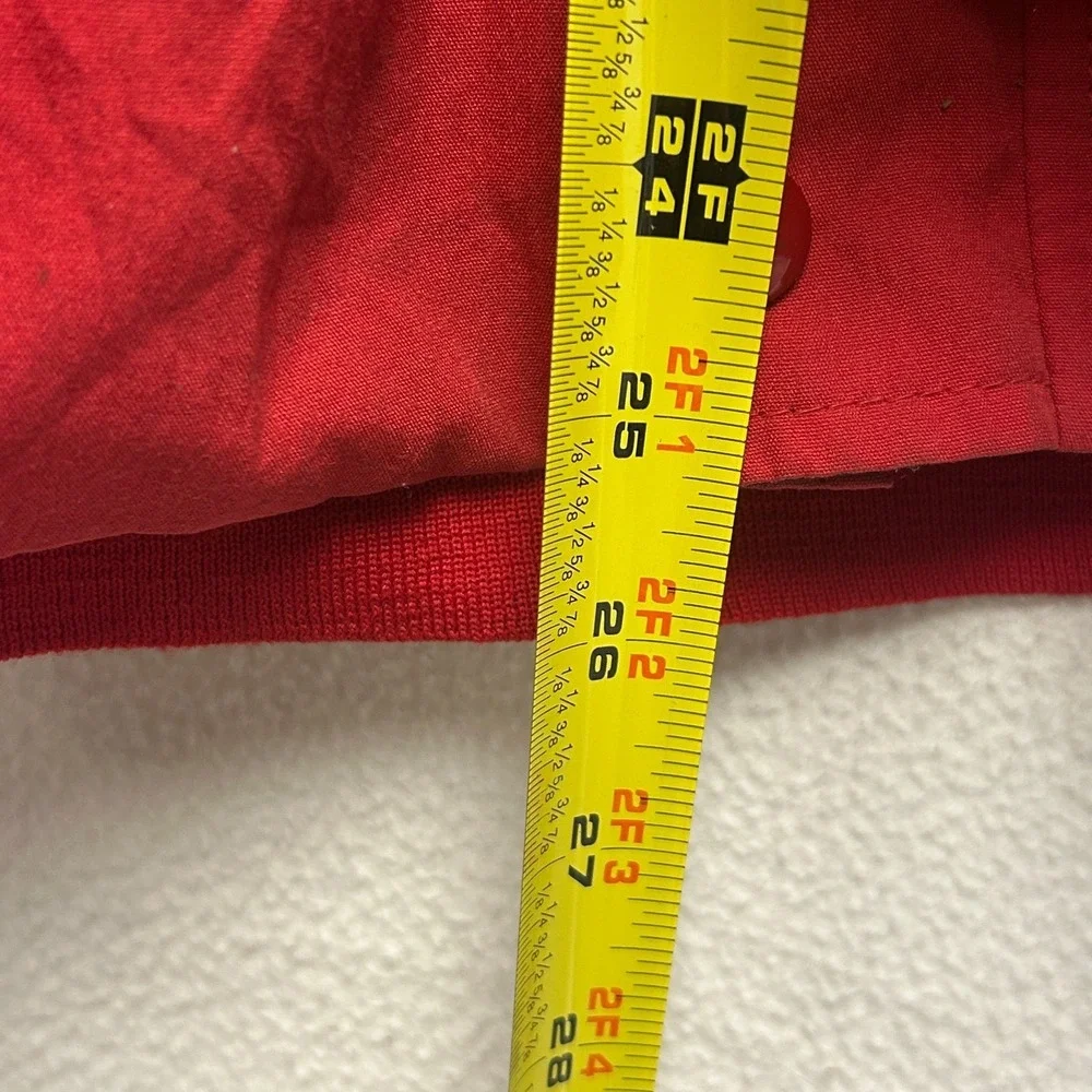Vintage California Imperial Bomber Jacket Men's XL Red Full Zip Made In USA